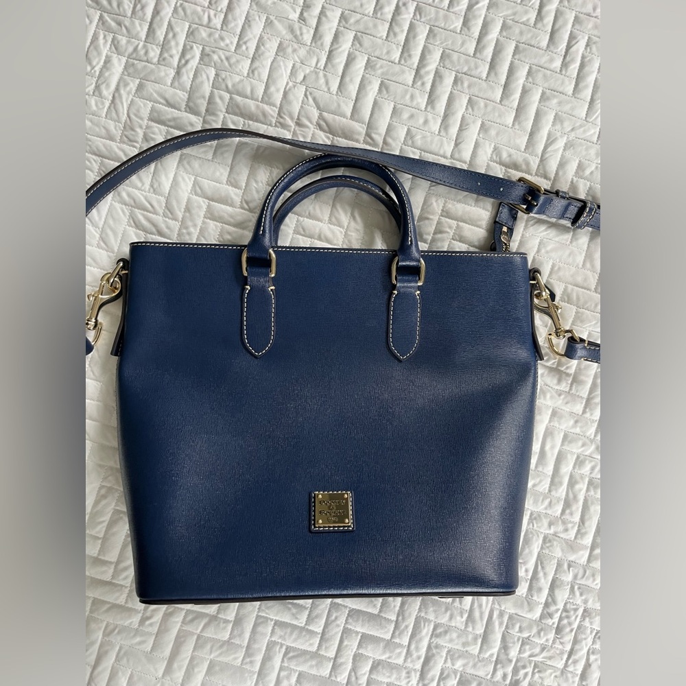 Dooney & Bourke Blue Editors Tote Bag